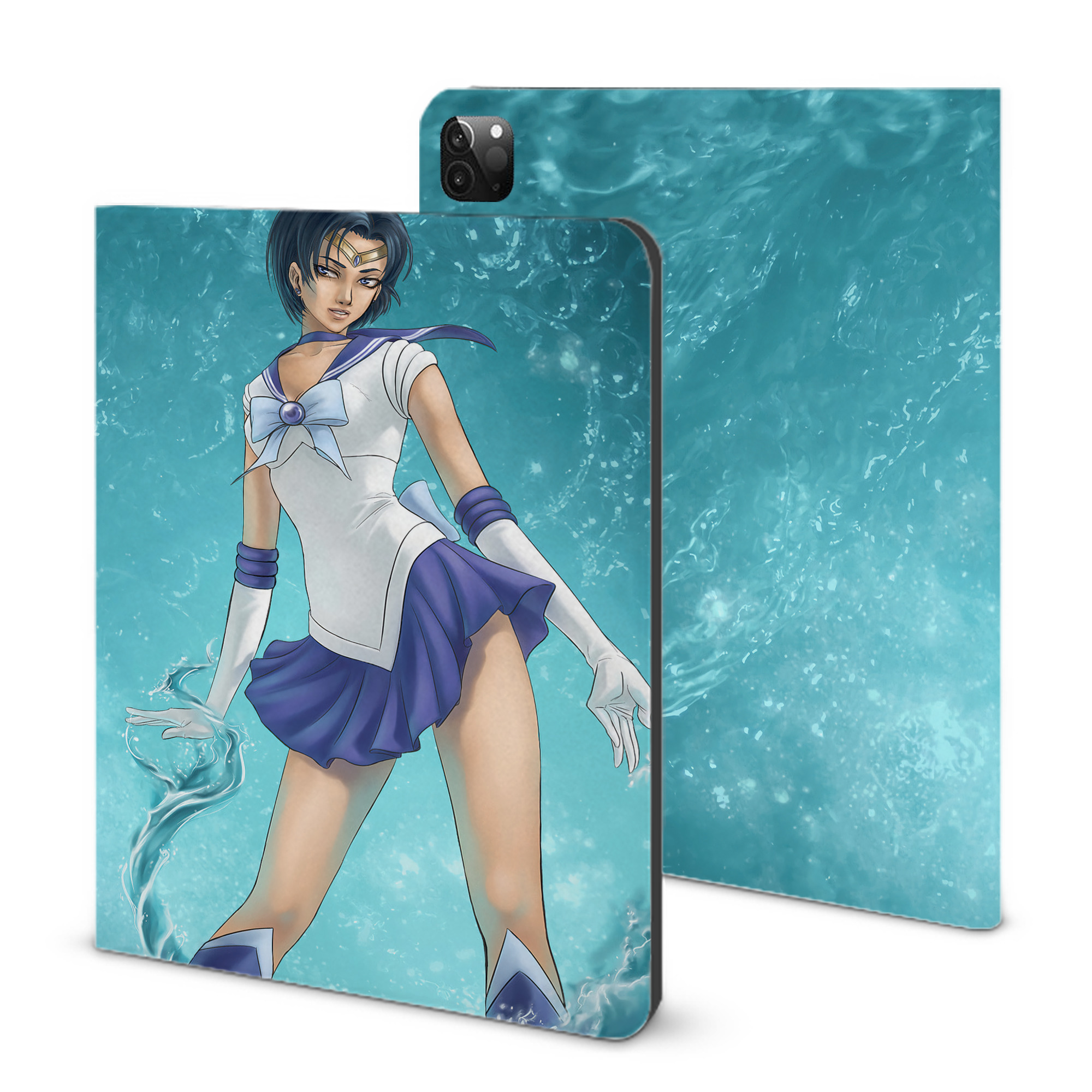 （画像用） 美少女戦士セーラームーン Sailor Moon IPadケース ペンホルダー付き ブックスタイルデザイン